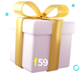 Receba seus bônus de boas-vindas no f59